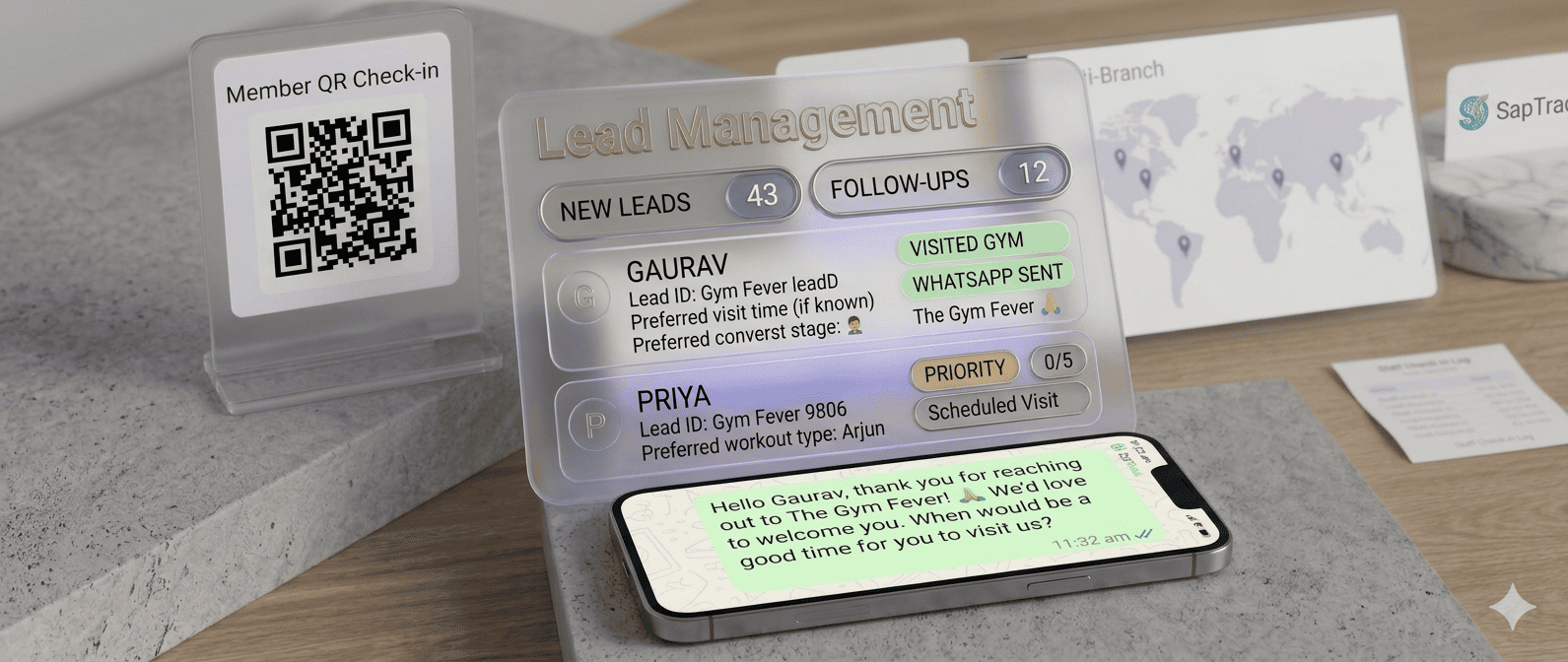 Lead management screen