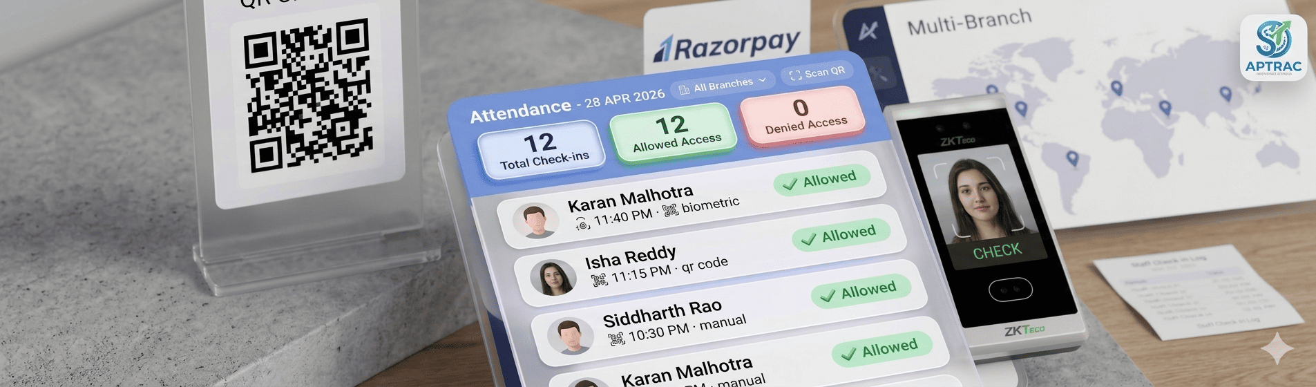 Member attendance log
