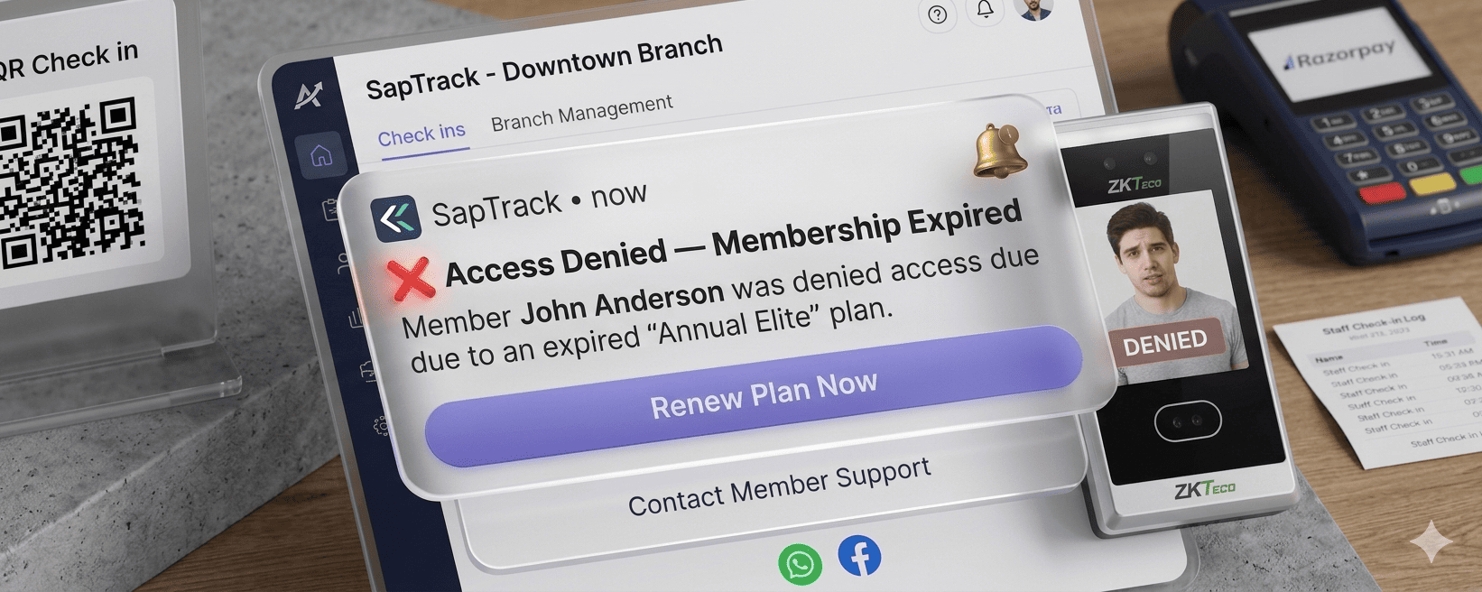 Member entry denied