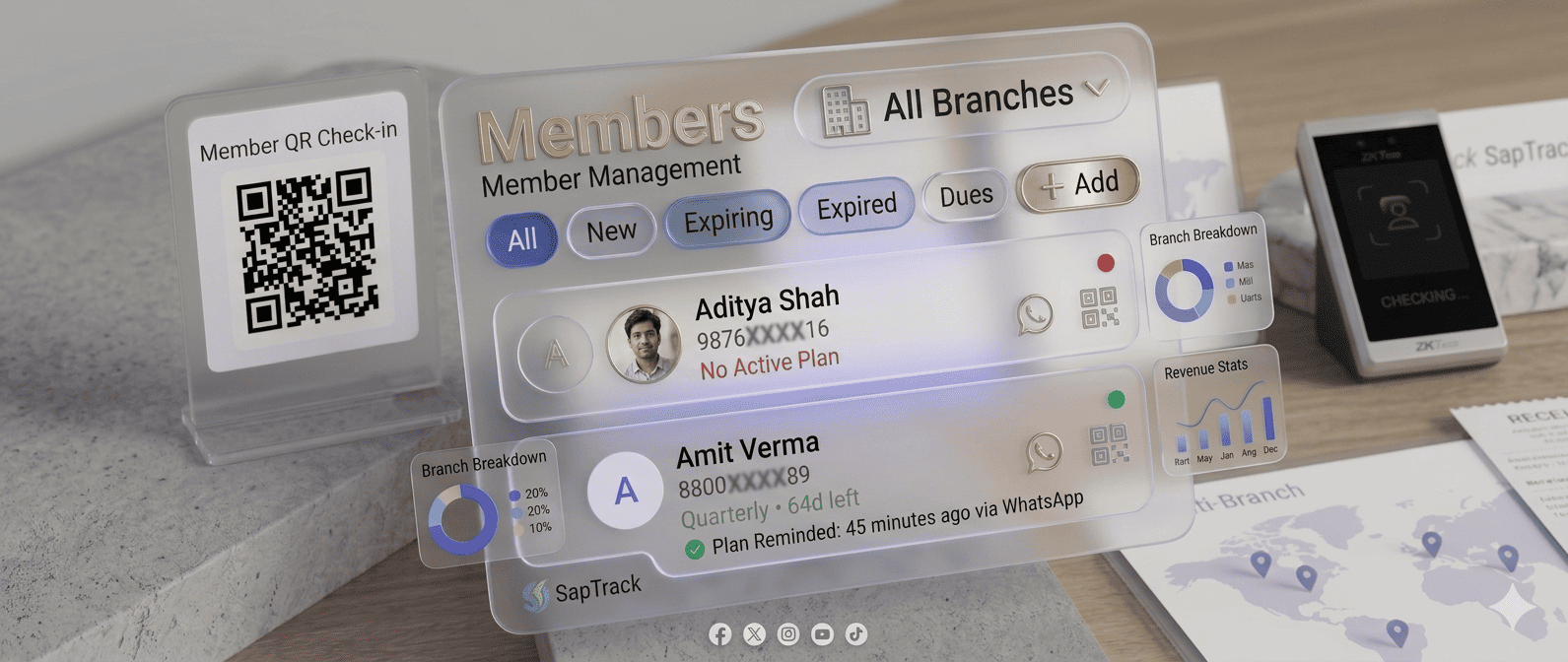 Member management screen